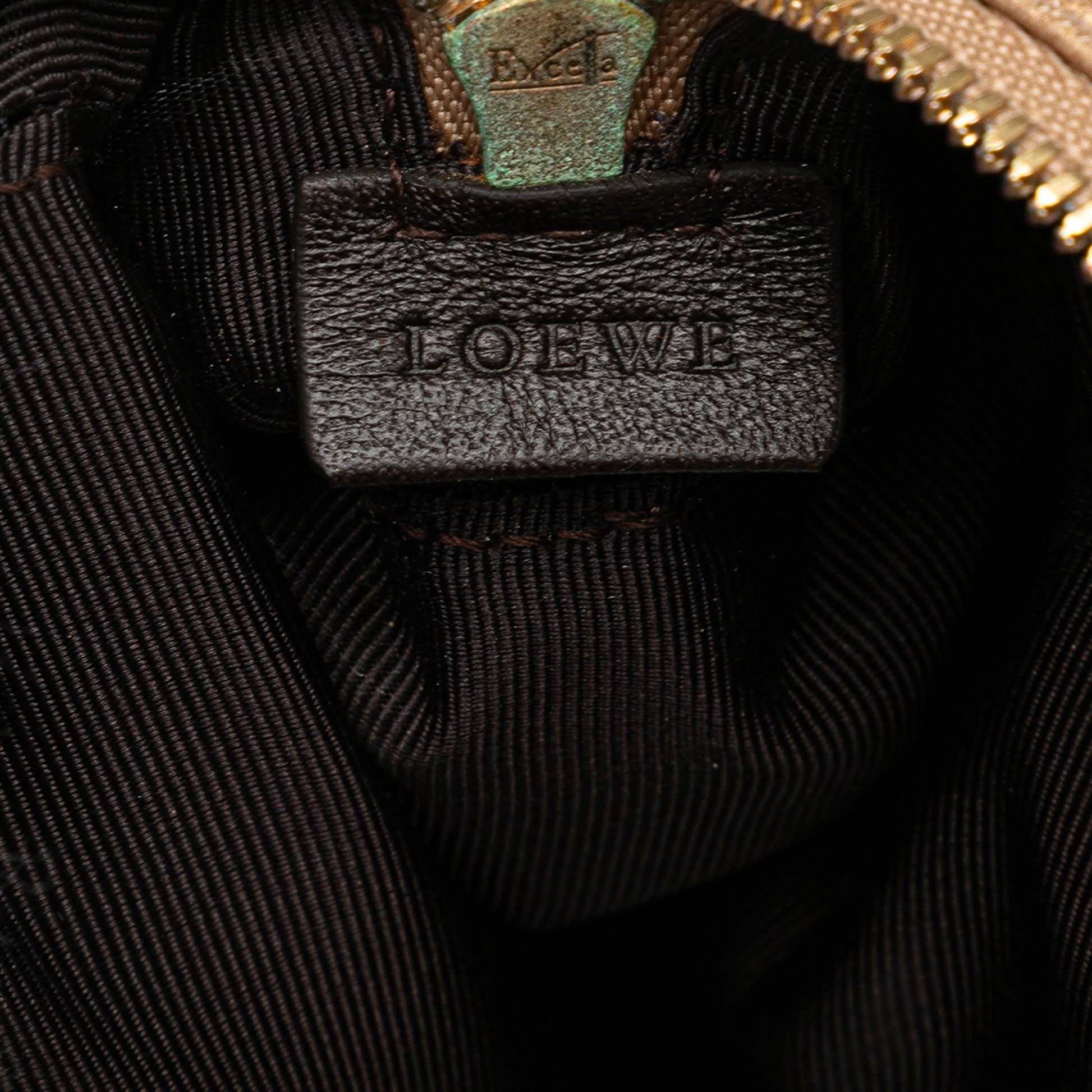 LOEWE Micro Metallic Leather Amazona Satchel