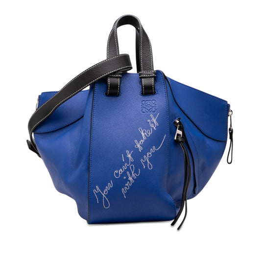 LOEWE Small Bicolor Calfskin Can't Take It Hammock Bag