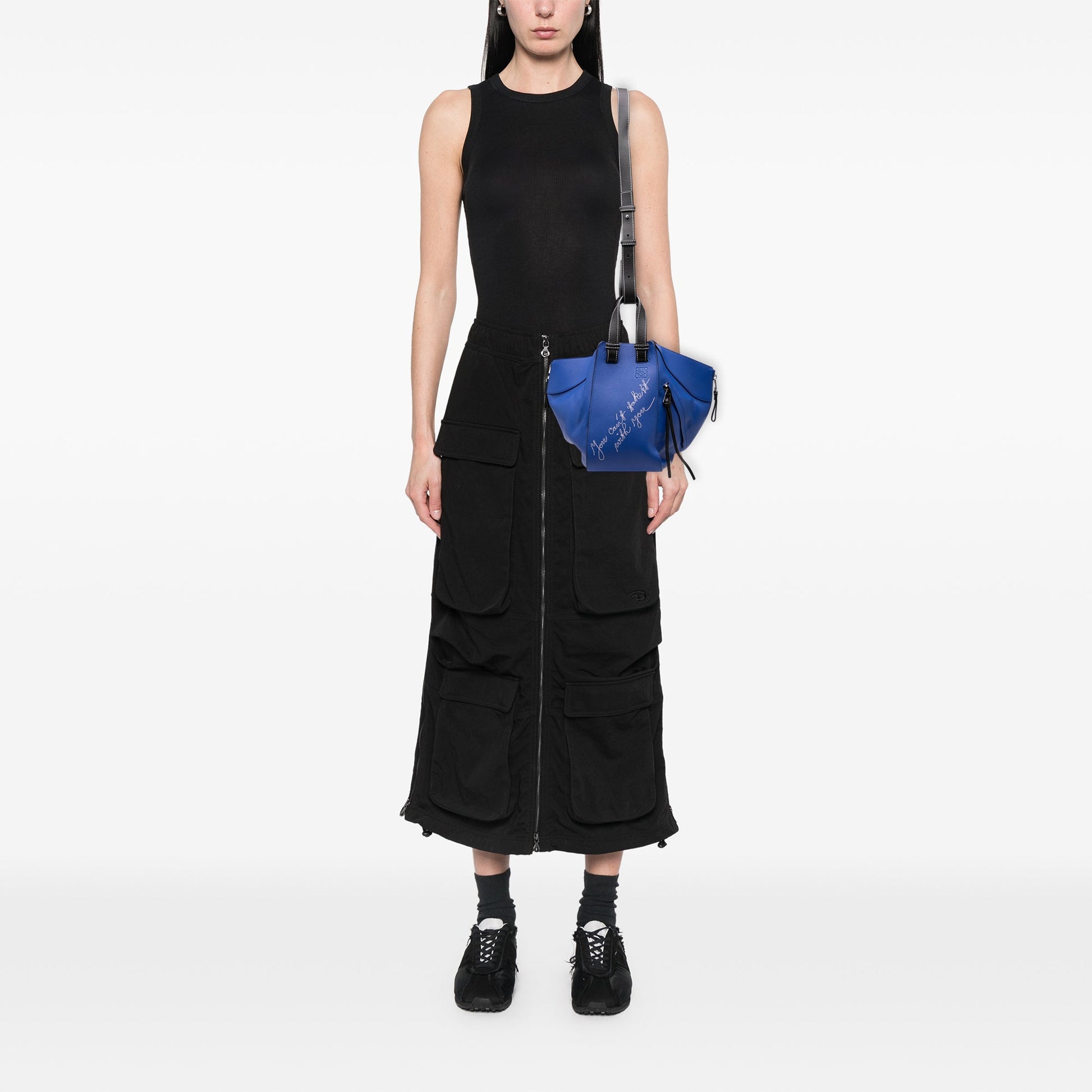 LOEWE Small Bicolor Calfskin Can't Take It Hammock Bag