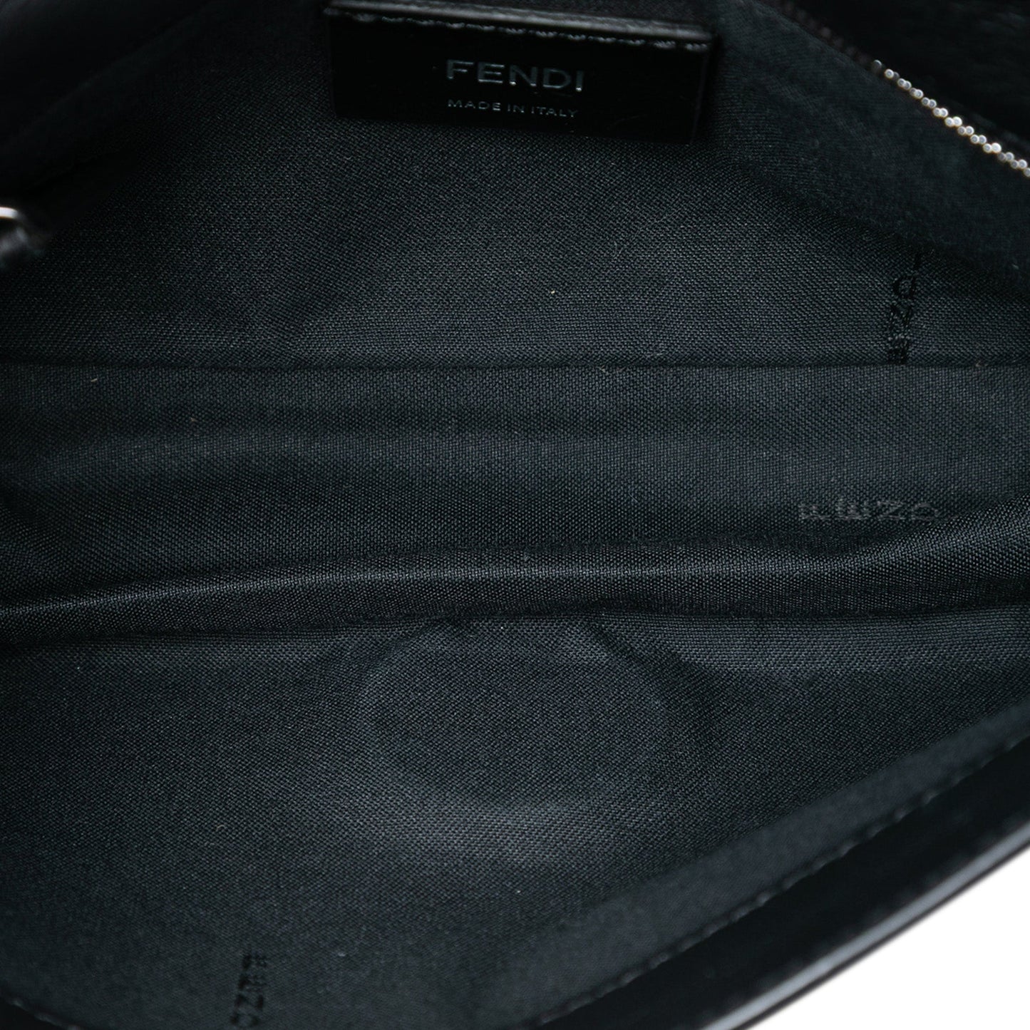 Fendi Mini Zucca Embossed Nappa Expandable Flap Crossbody