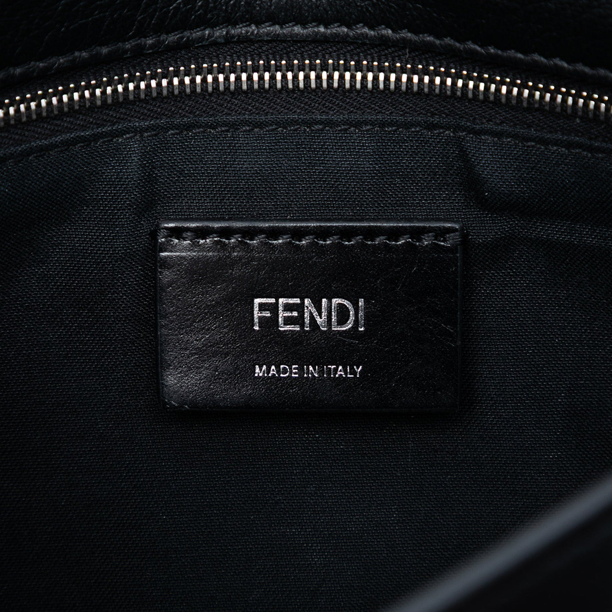 Fendi Mini Zucca Embossed Nappa Expandable Flap Crossbody