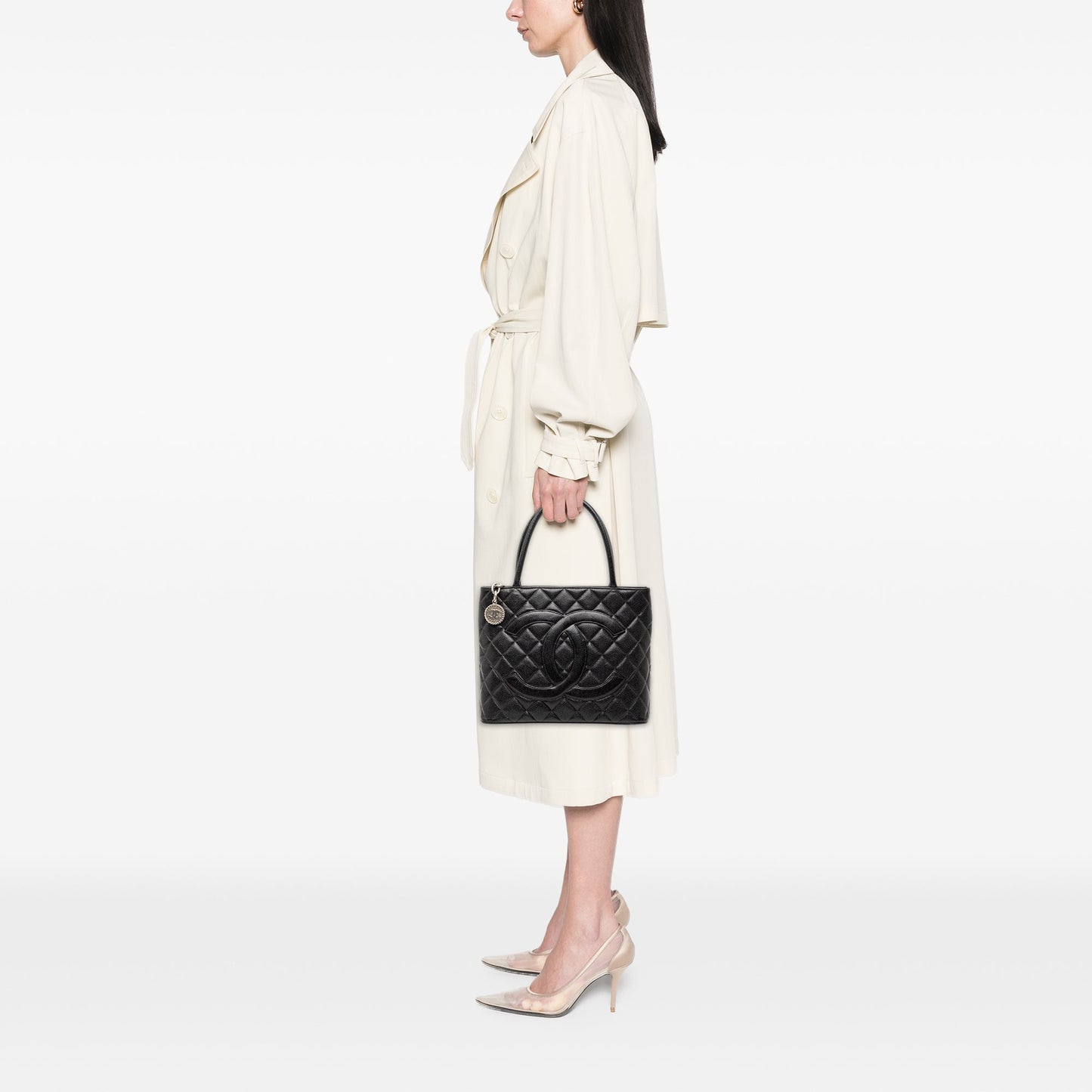 Chanel Caviar Medallion Tote
