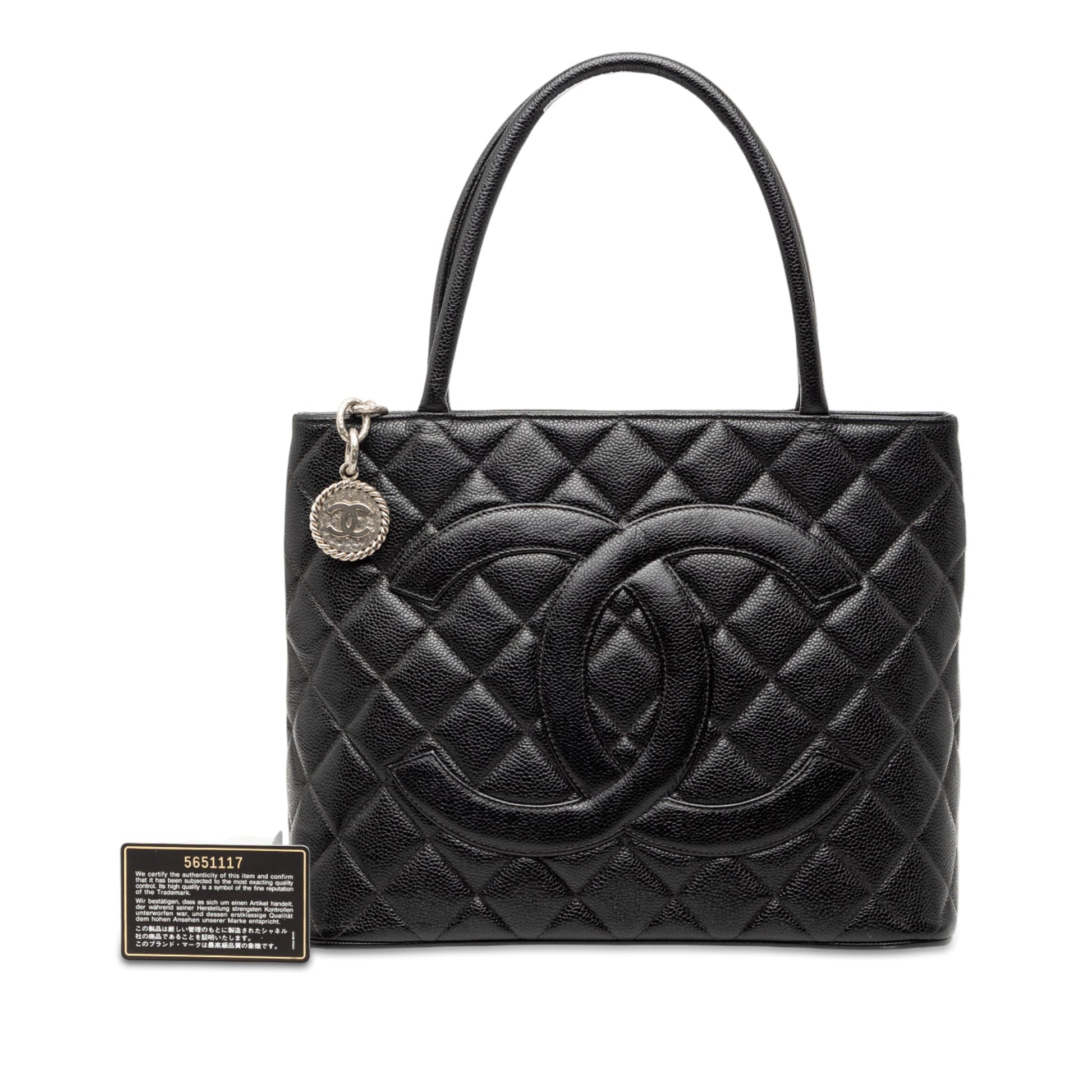 Chanel Caviar Medallion Tote
