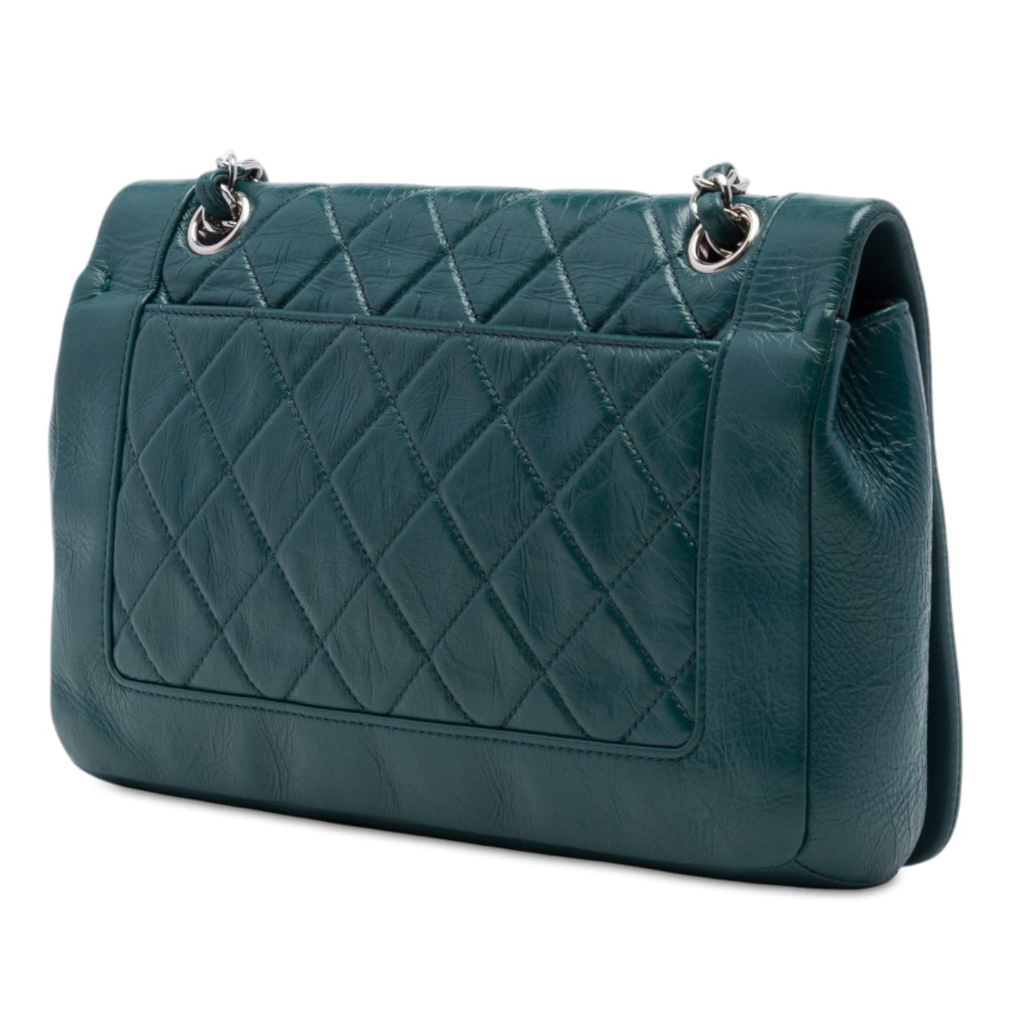 Chanel Medium Quilted Crumpled Calfskin Bi Vintage Full Flap