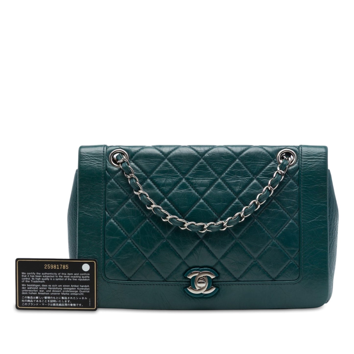 Chanel Medium Quilted Crumpled Calfskin Bi Vintage Full Flap