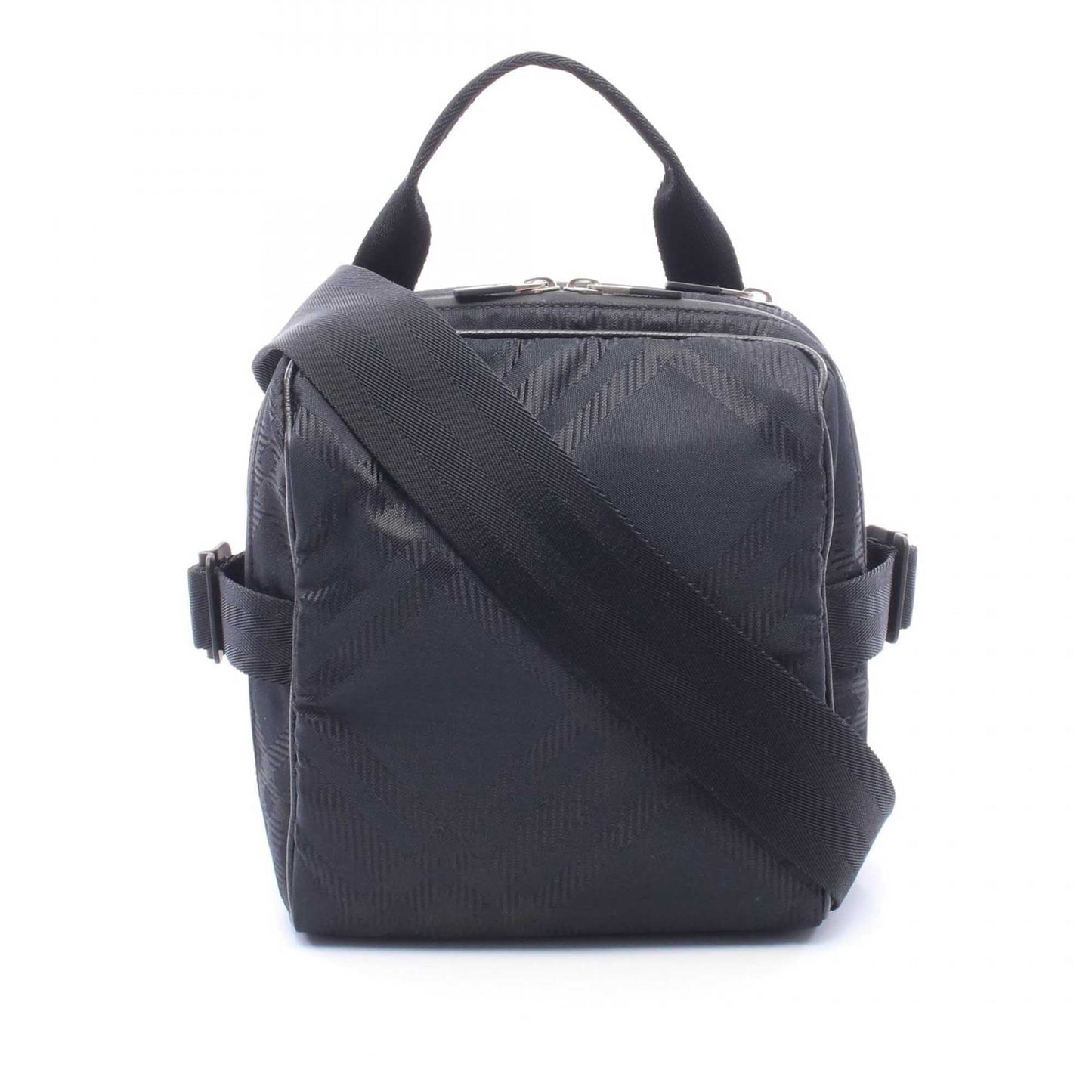 Burberry Nylon Checked Satchel