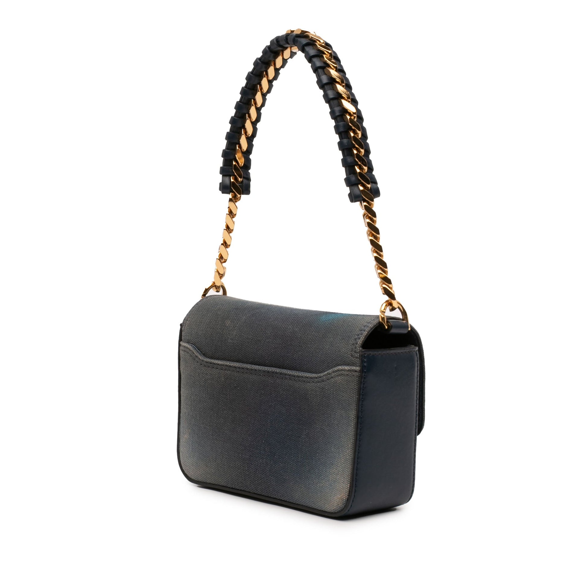 Givenchy Chito Small 4G Graffiti Effect Canvas and Leather Satchel