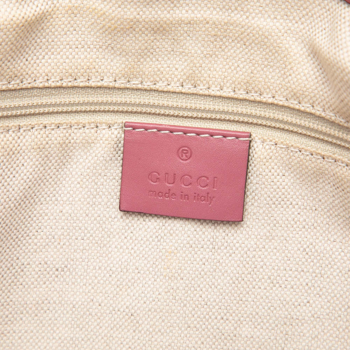 Gucci GG Canvas Sukey Satchel — Beige