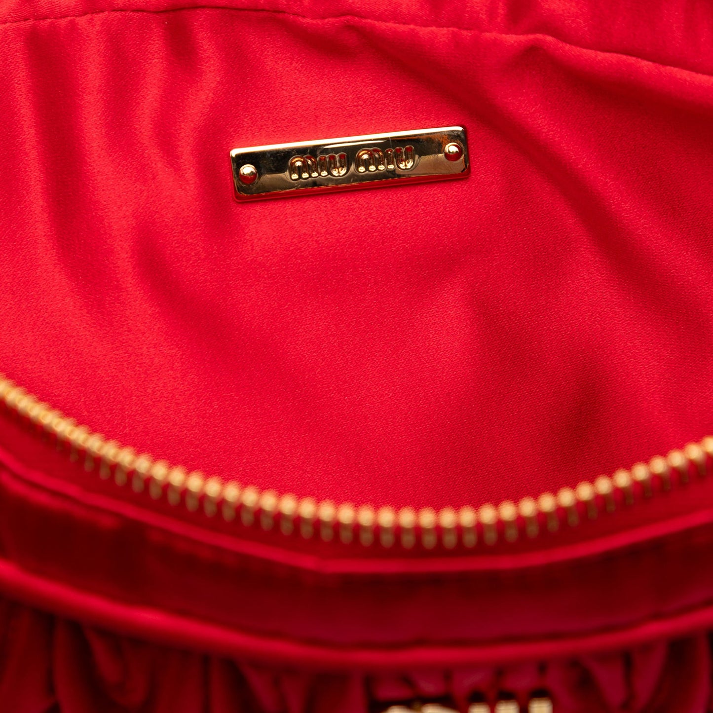 Miu Miu Nappa Matelasse Clutch
