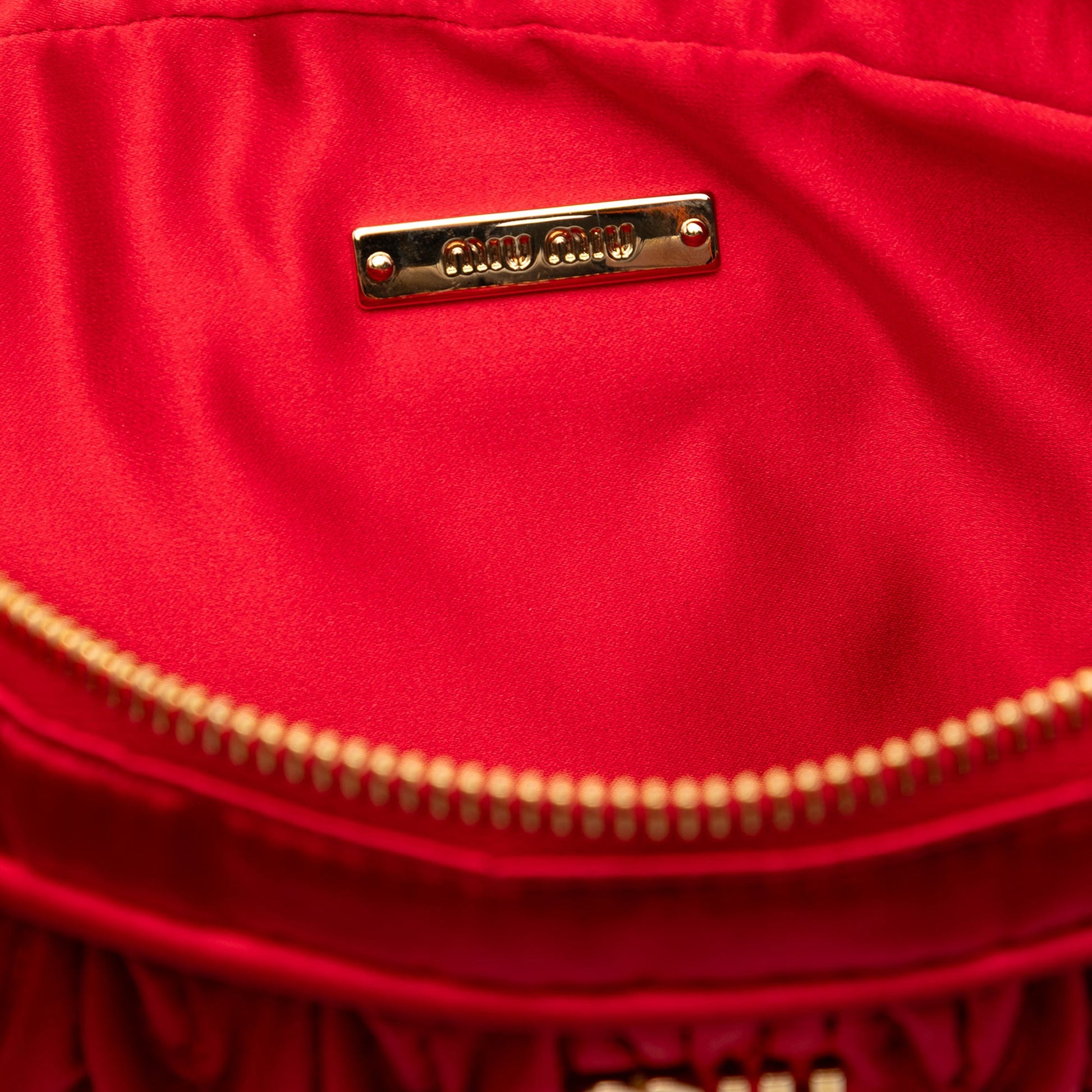 Miu Miu Nappa Matelasse Clutch