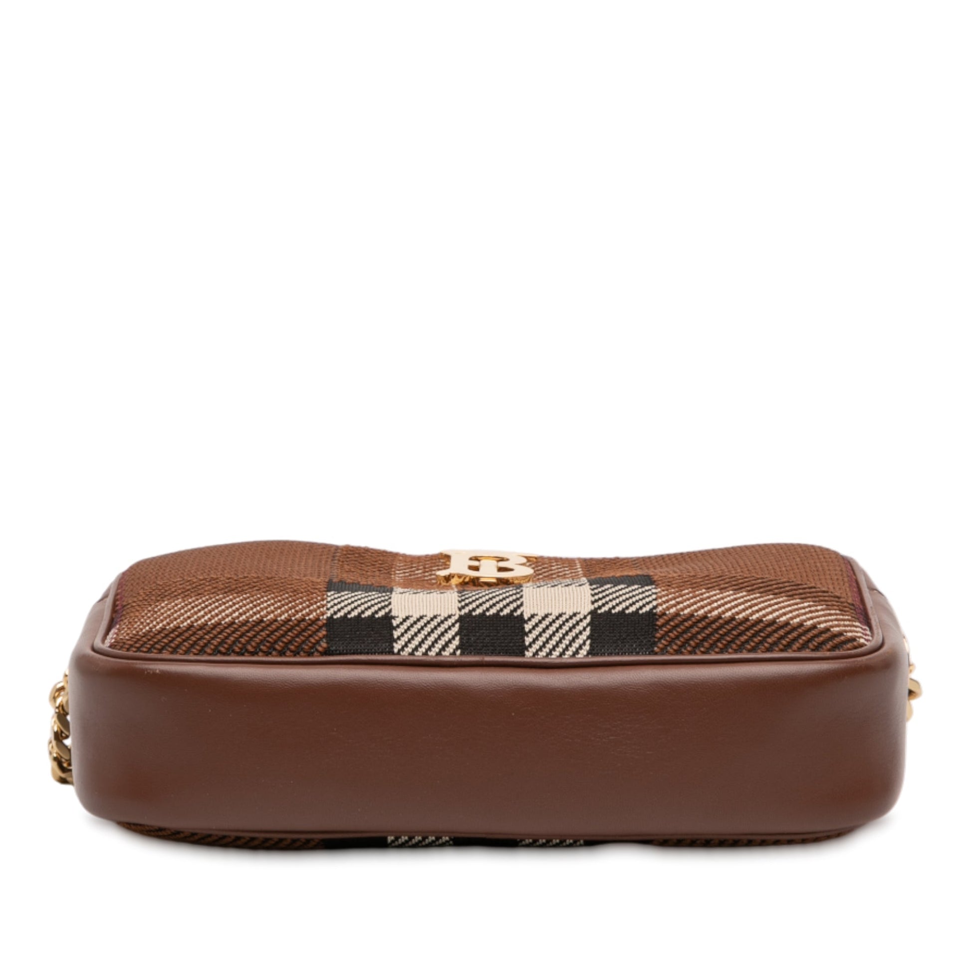 Burberry Small Knitted Check Lola Camera Bag