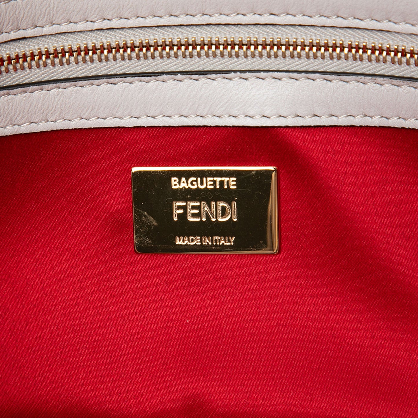 Fendi Nappa and Mink Fur Faces Baguette Satchel