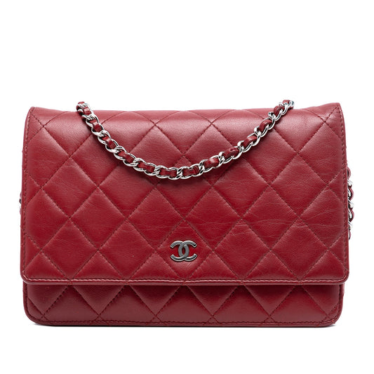 Chanel CC Quilted Lambskin Wallet on Chain