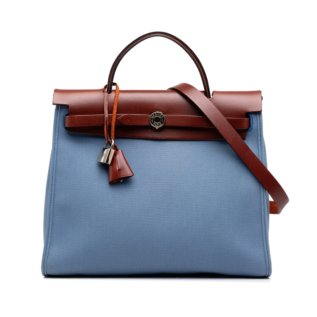 Hermès Toile Herbag Zip 31 — Blue