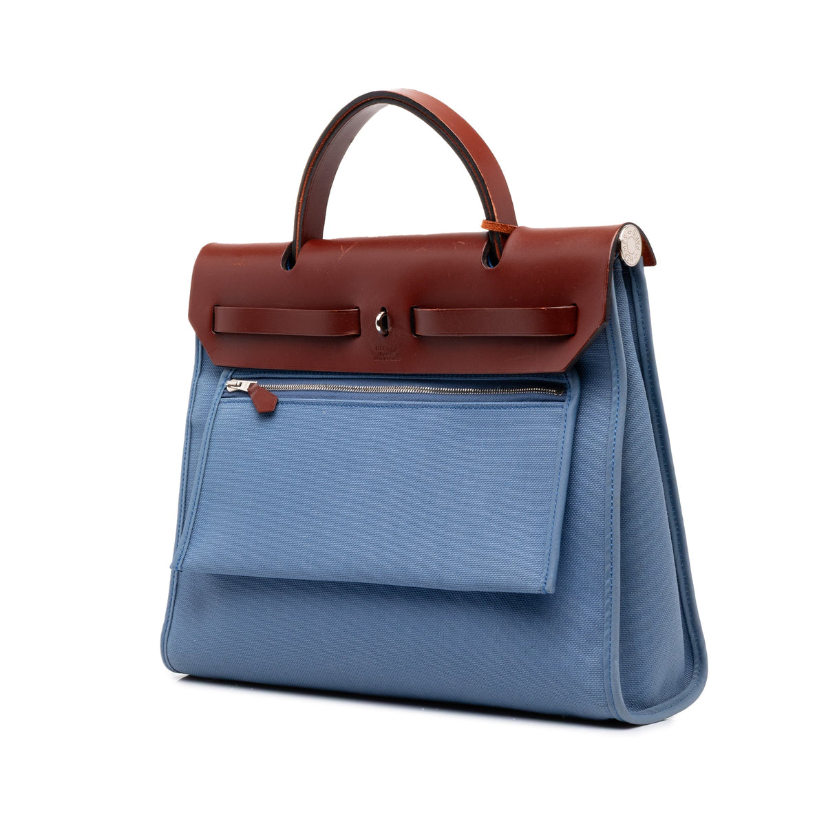 Hermès Toile Herbag Zip 31 — Blue