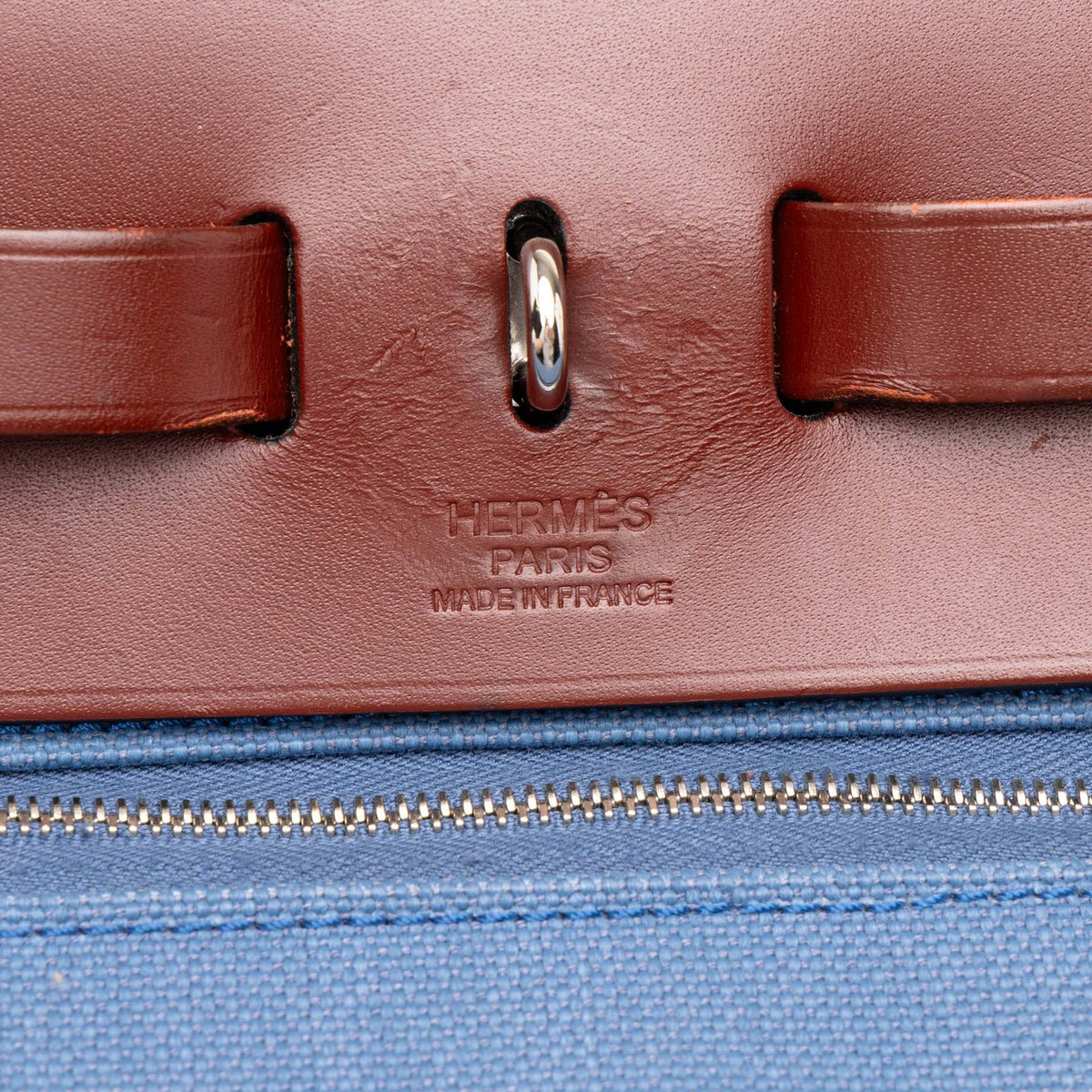 Hermès Toile Herbag Zip 31 — Blue