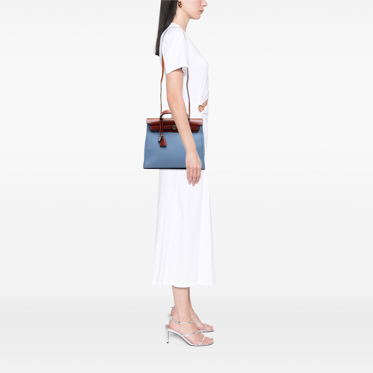 Hermès Toile Herbag Zip 31 — Blue