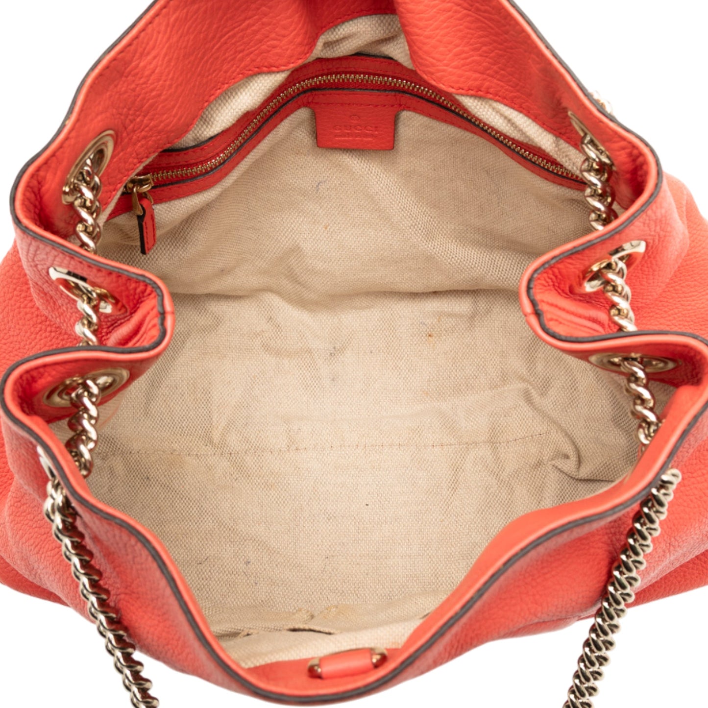 Gucci Medium Leather Soho Chain Tote