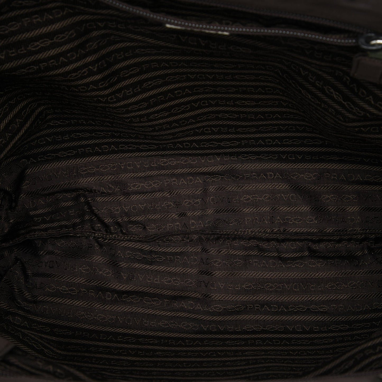 Prada Tessuto Metal Handle Bag