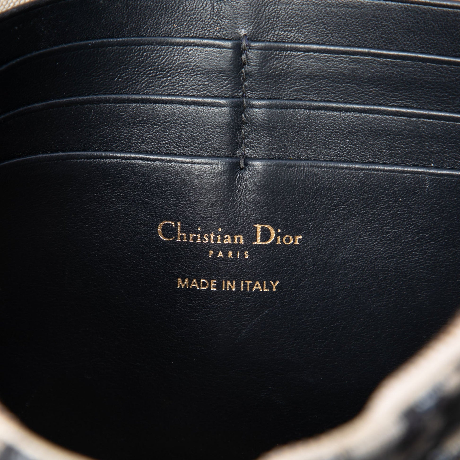 Dior Oblique Canvas Saddle Pouch Wallet on Chain