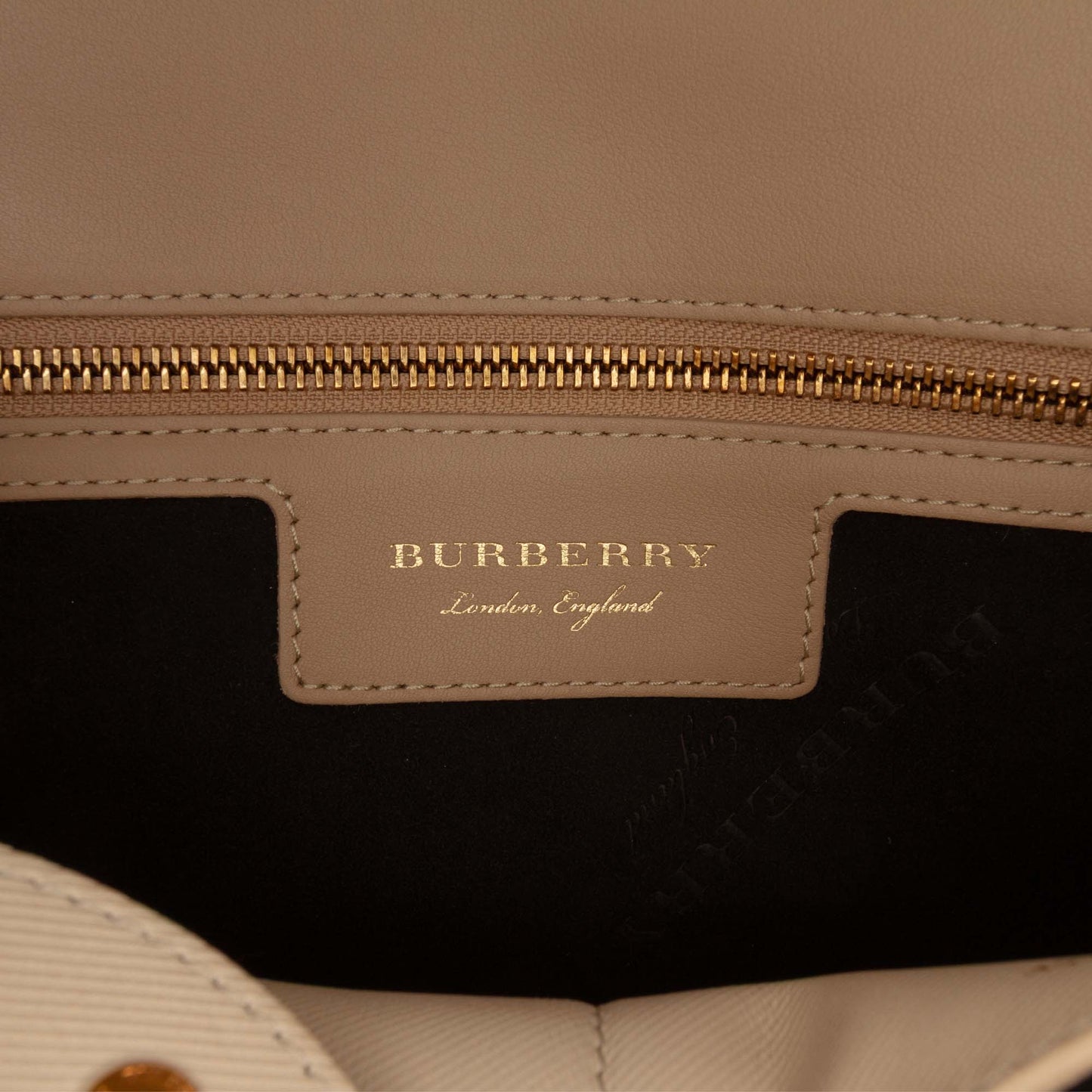 Burberry Medium Tricolor Trench Calfskin DK88 Top Handle Bag