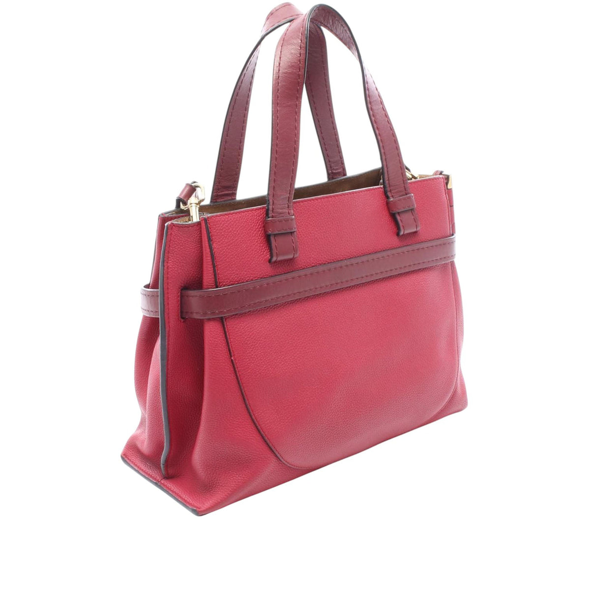 LOEWE Mini Gate Top Handle Satchel — Red