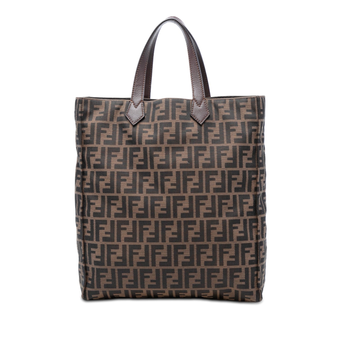 Fendi Zucca Canvas Vertical Shopping Tote