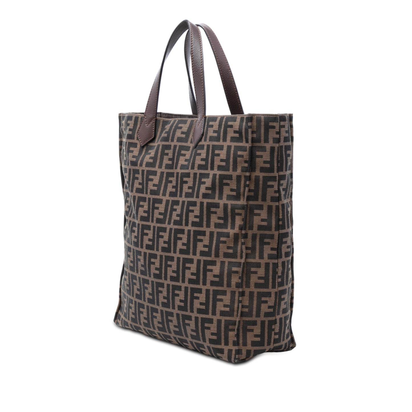Fendi Zucca Canvas Vertical Shopping Tote
