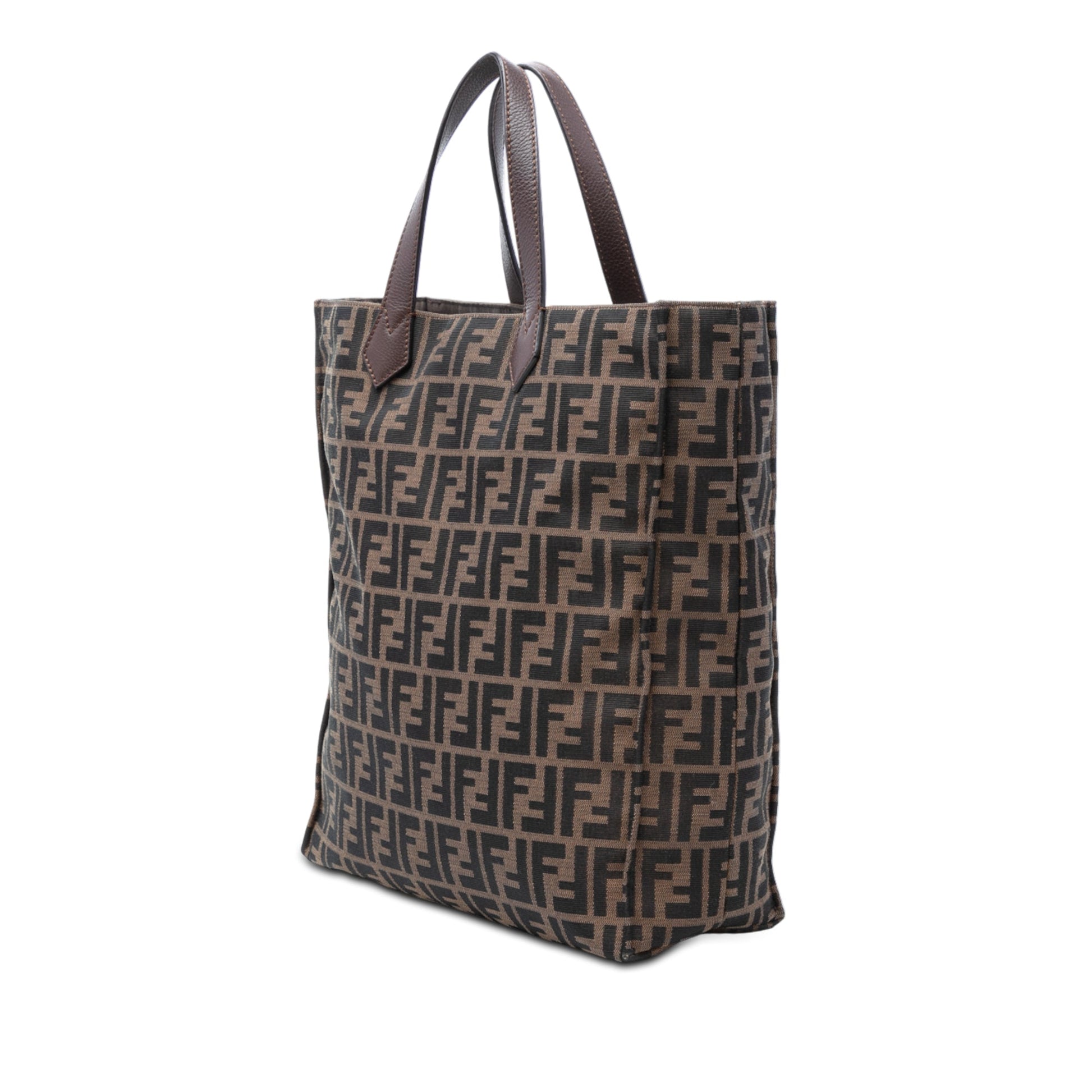 Fendi Zucca Canvas Vertical Shopping Tote
