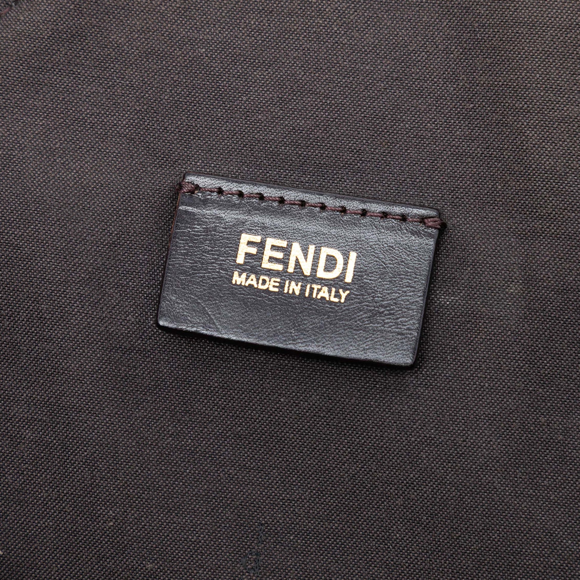 Fendi Zucca Canvas Vertical Shopping Tote
