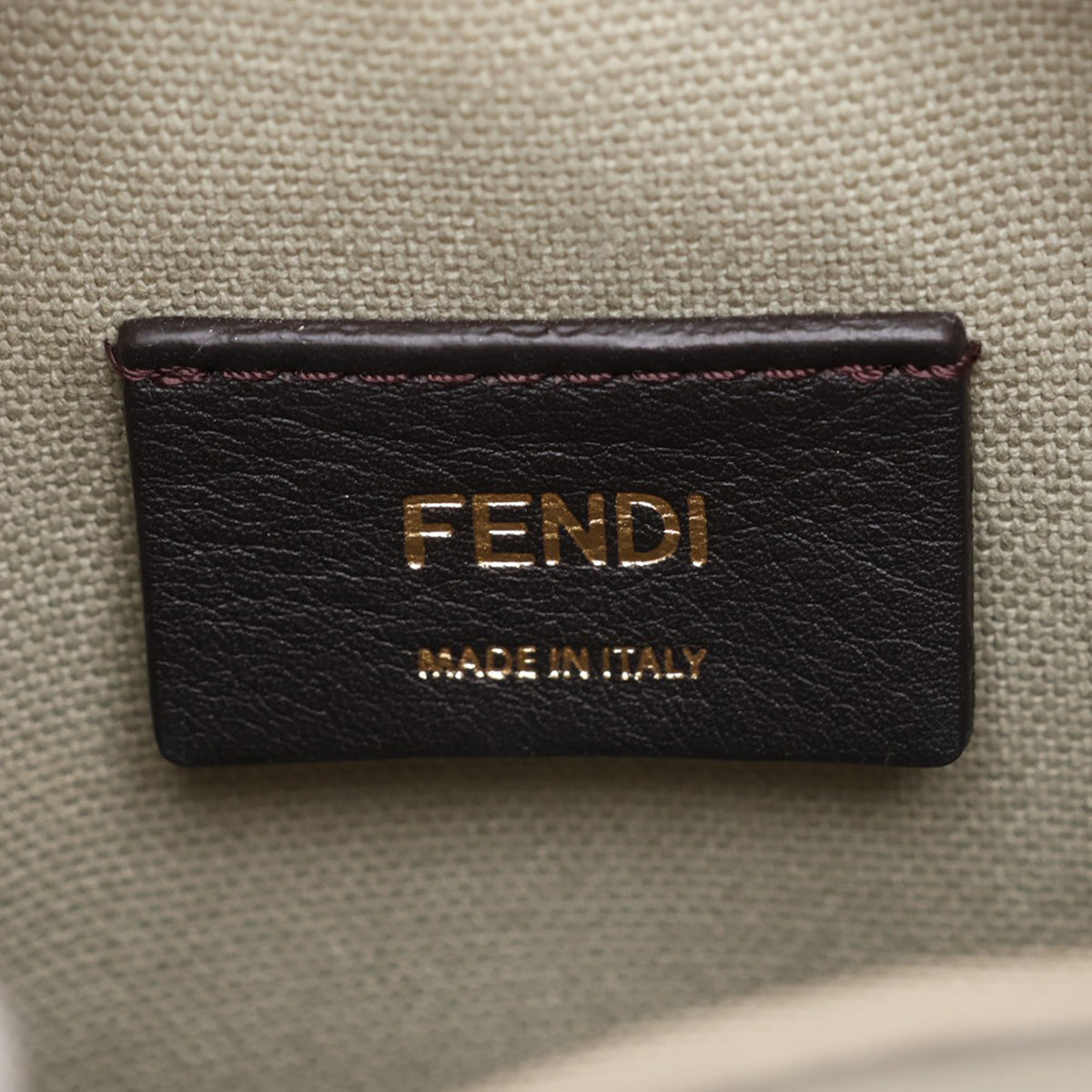 Fendi Mini Zucca Embroidered Canvas Braided Mon Tresor Bucket Bag