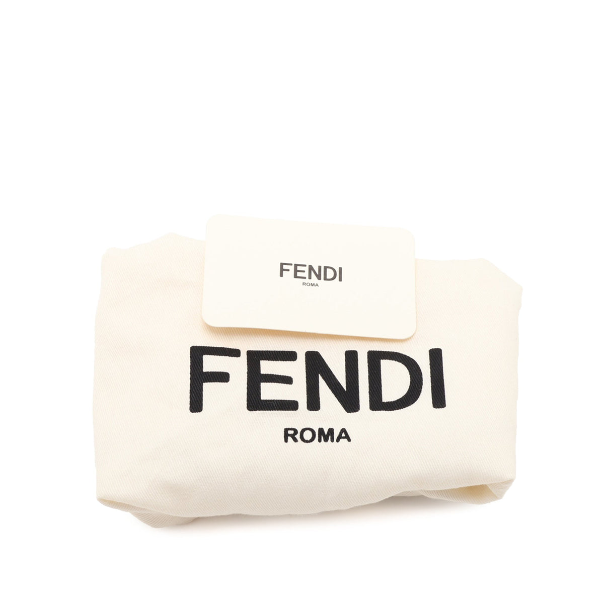 Fendi Mini Zucca Embroidered Canvas Braided Mon Tresor Bucket Bag