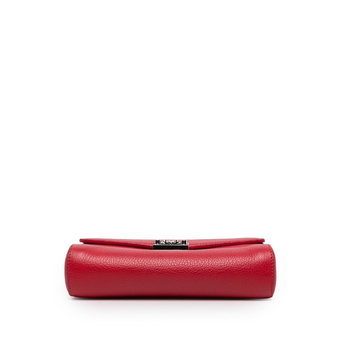 MCM Grained Leather Millie Flap Crossbody — Red
