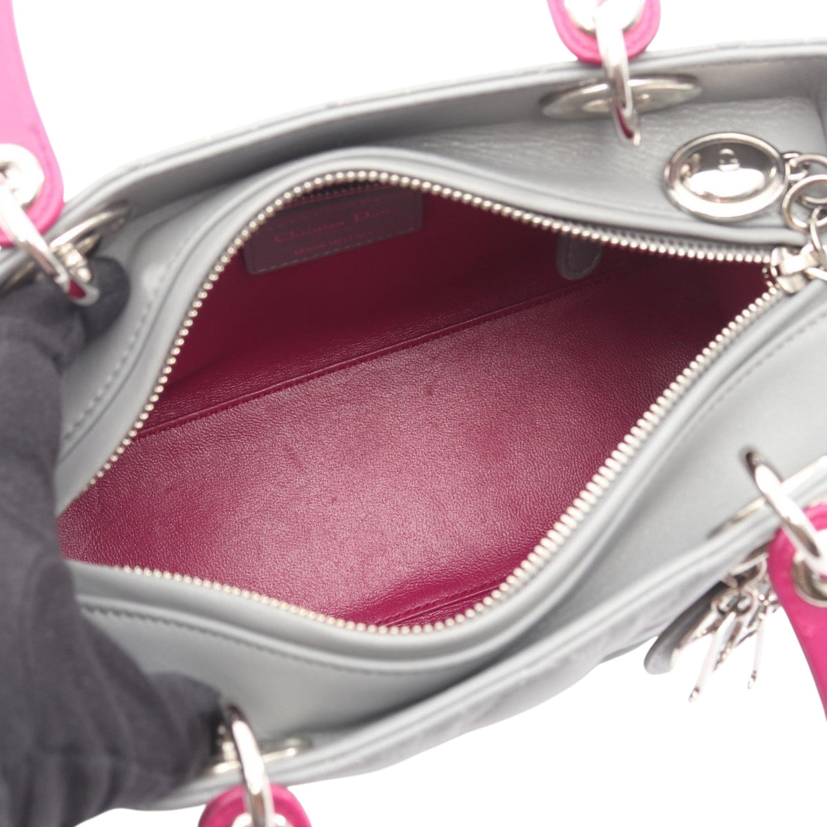Dior Medium Lambskin Cannage Lady Dior