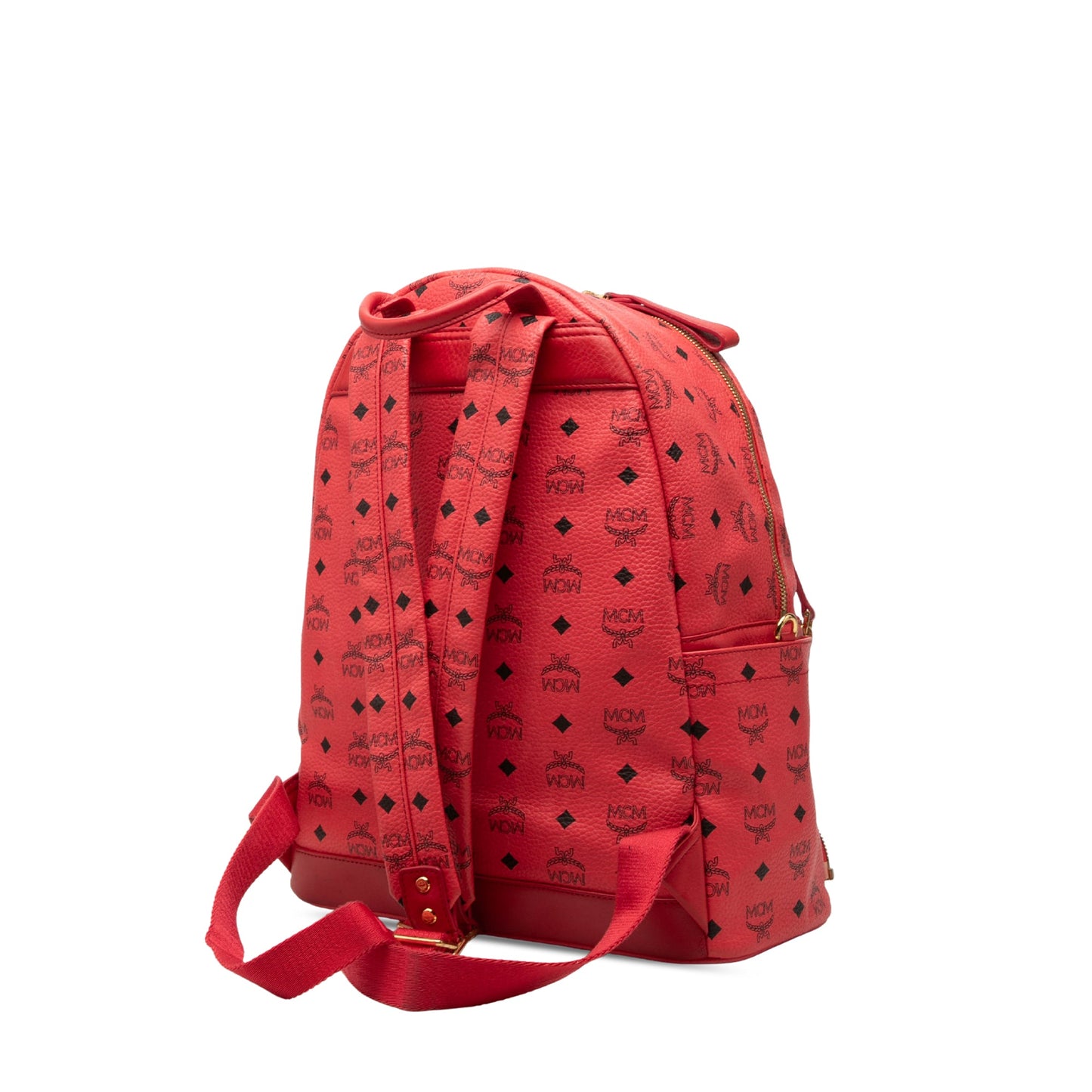 MCM Visetos Coated Canvas Dual Studded Stark Backpack