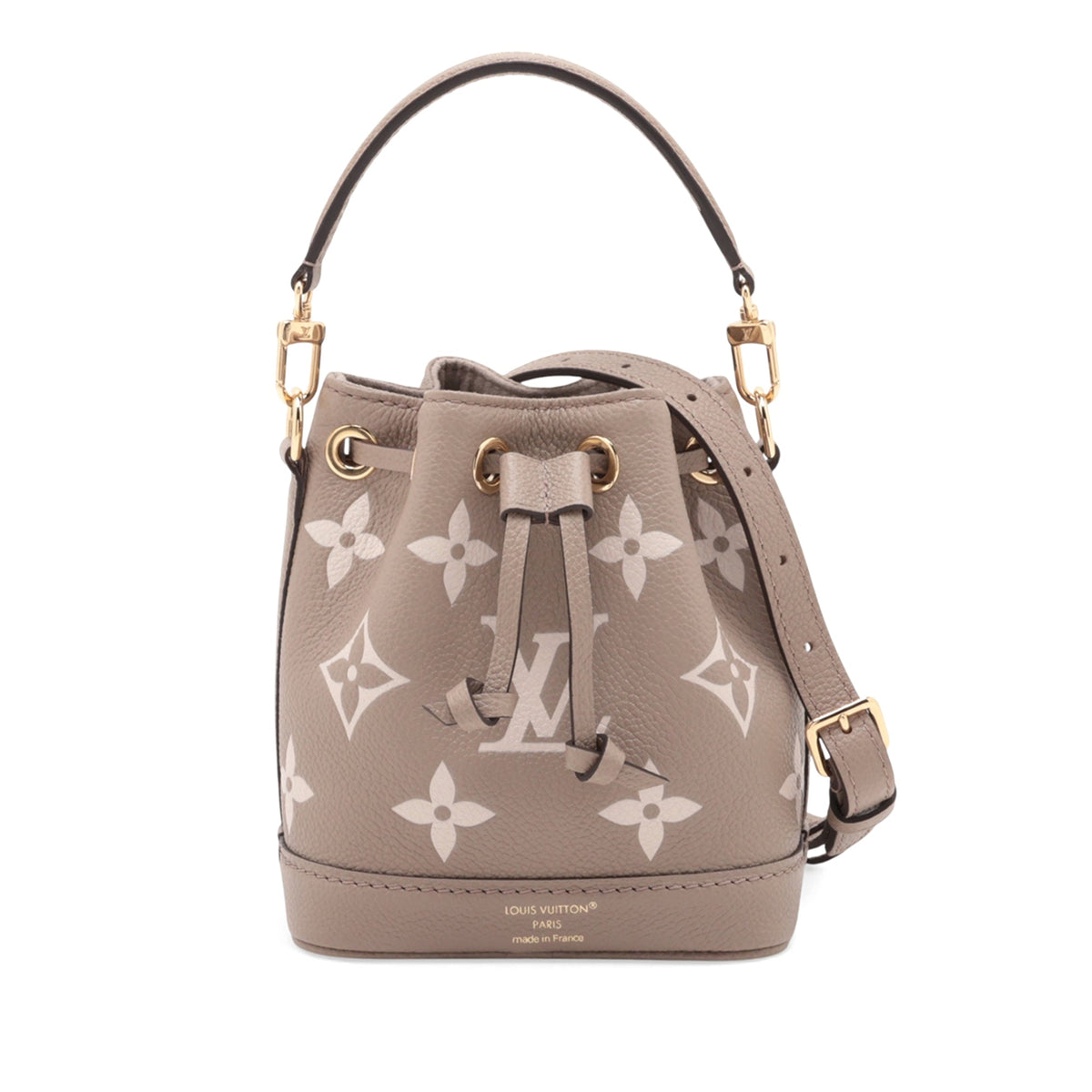 Louis Vuitton Bicolor Monogram Empreinte Nano Noe — Brown