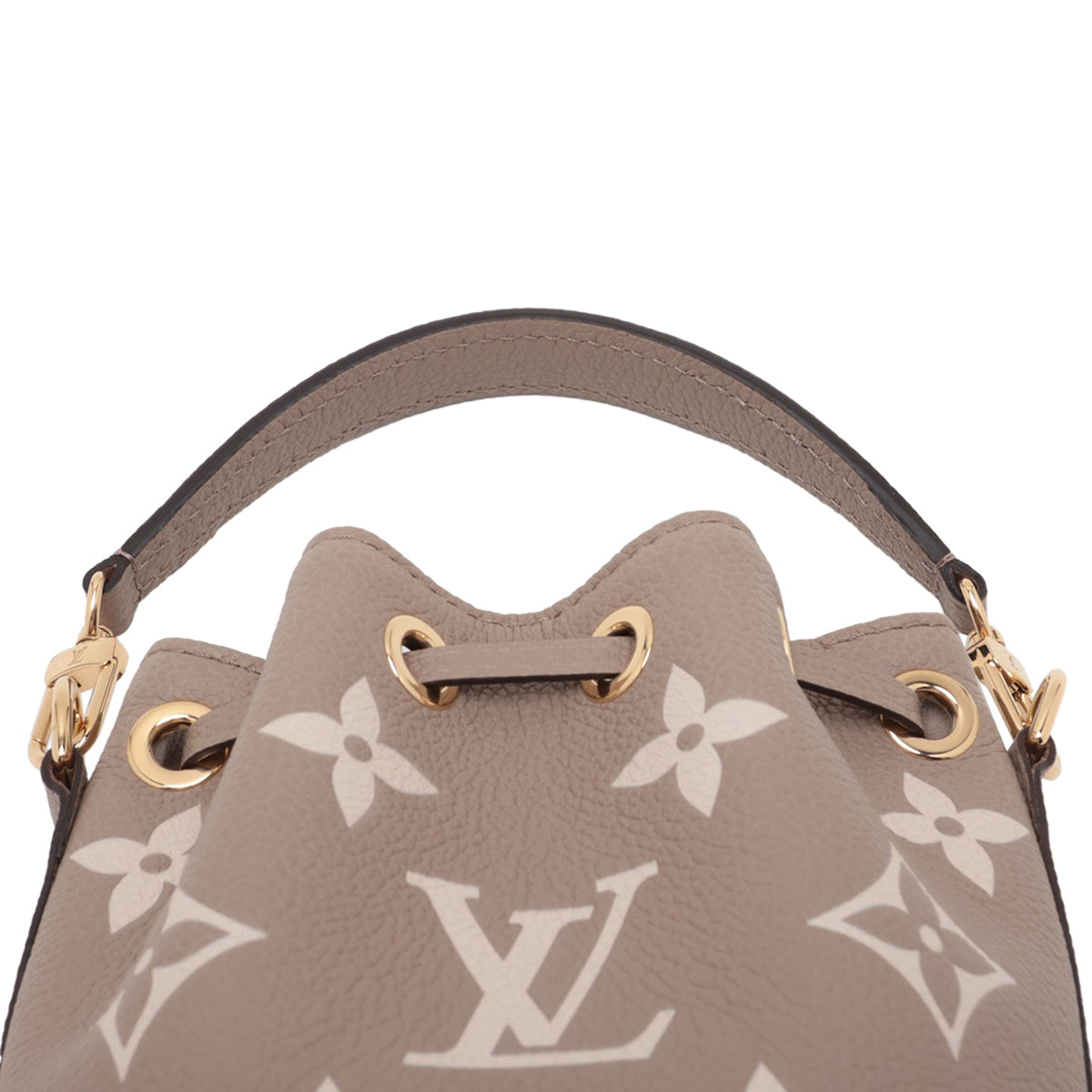 Louis Vuitton Bicolor Monogram Empreinte Nano Noe — Brown