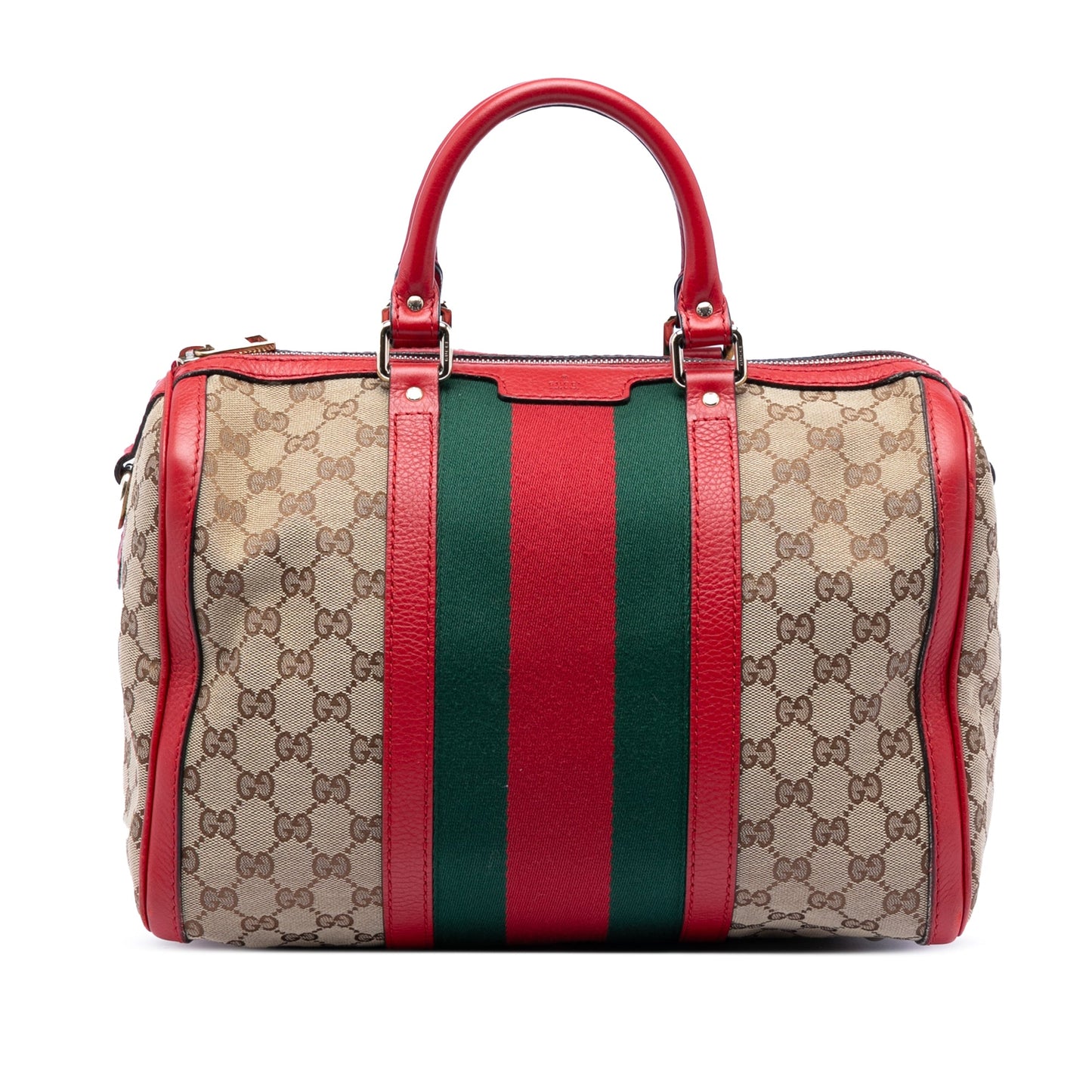 Gucci Medium GG Canvas Web Joy Boston Bag
