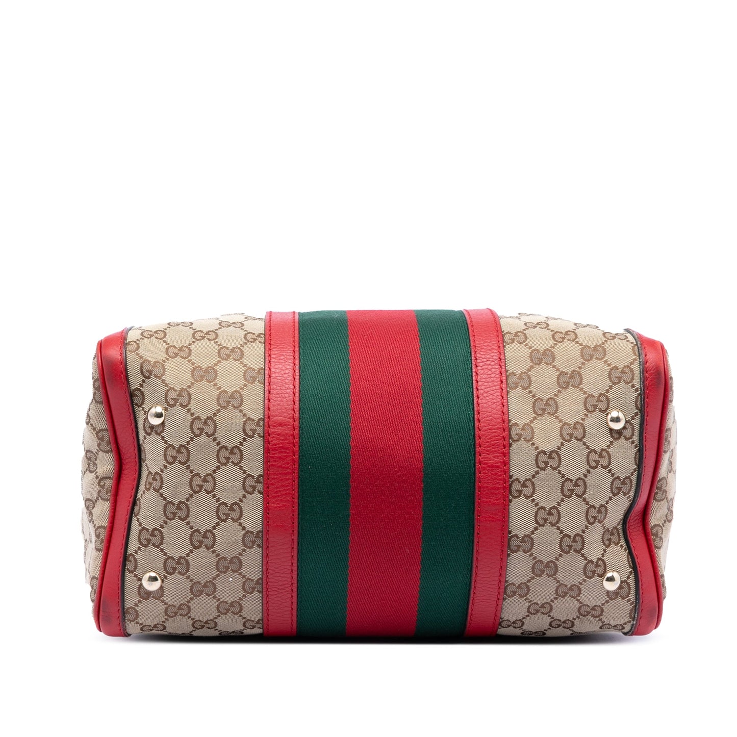 Gucci Medium GG Canvas Web Joy Boston Bag