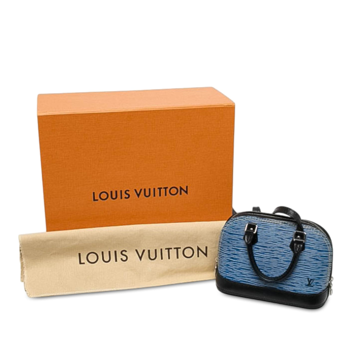 Louis Vuitton Epi Denim Nano Alma — Blue