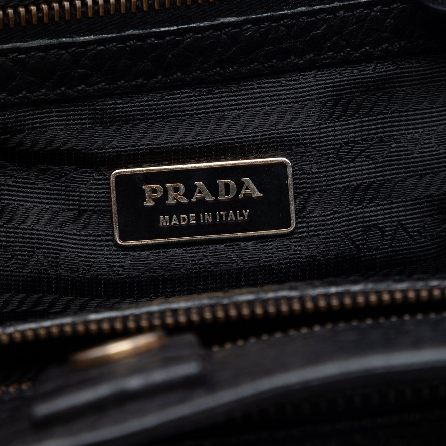 Prada Berlino Trimmed Tessuto Shoulder Bag