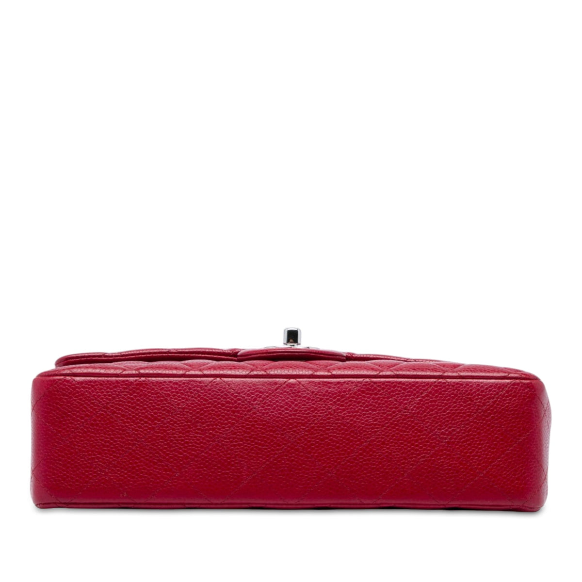Chanel Medium Classic Caviar Double Flap — Red
