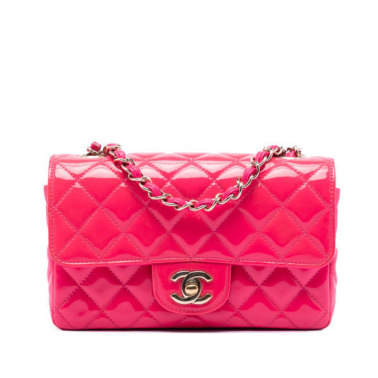 Chanel Mini Rectangular Classic Patent Single Flap