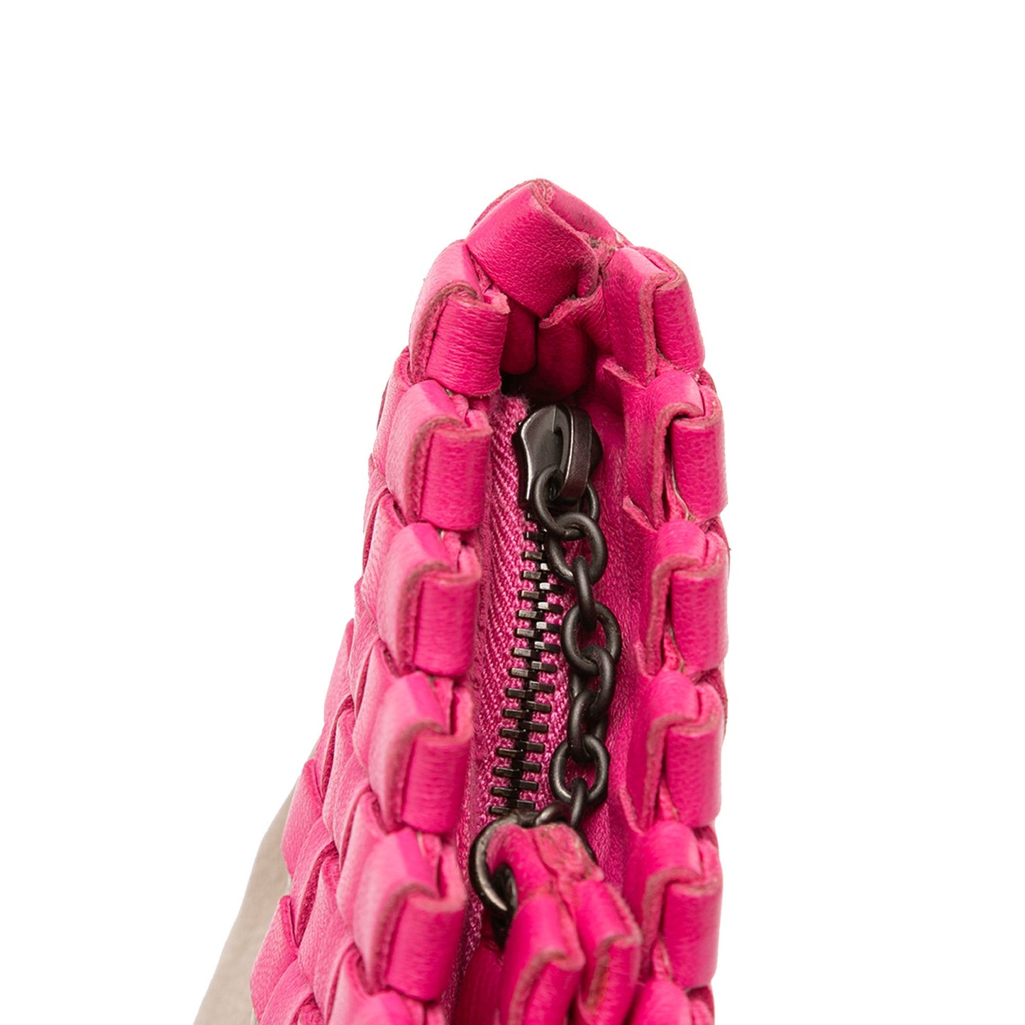 Bottega Veneta Intrecciato Trimmed Bicolor Nappa Clutch