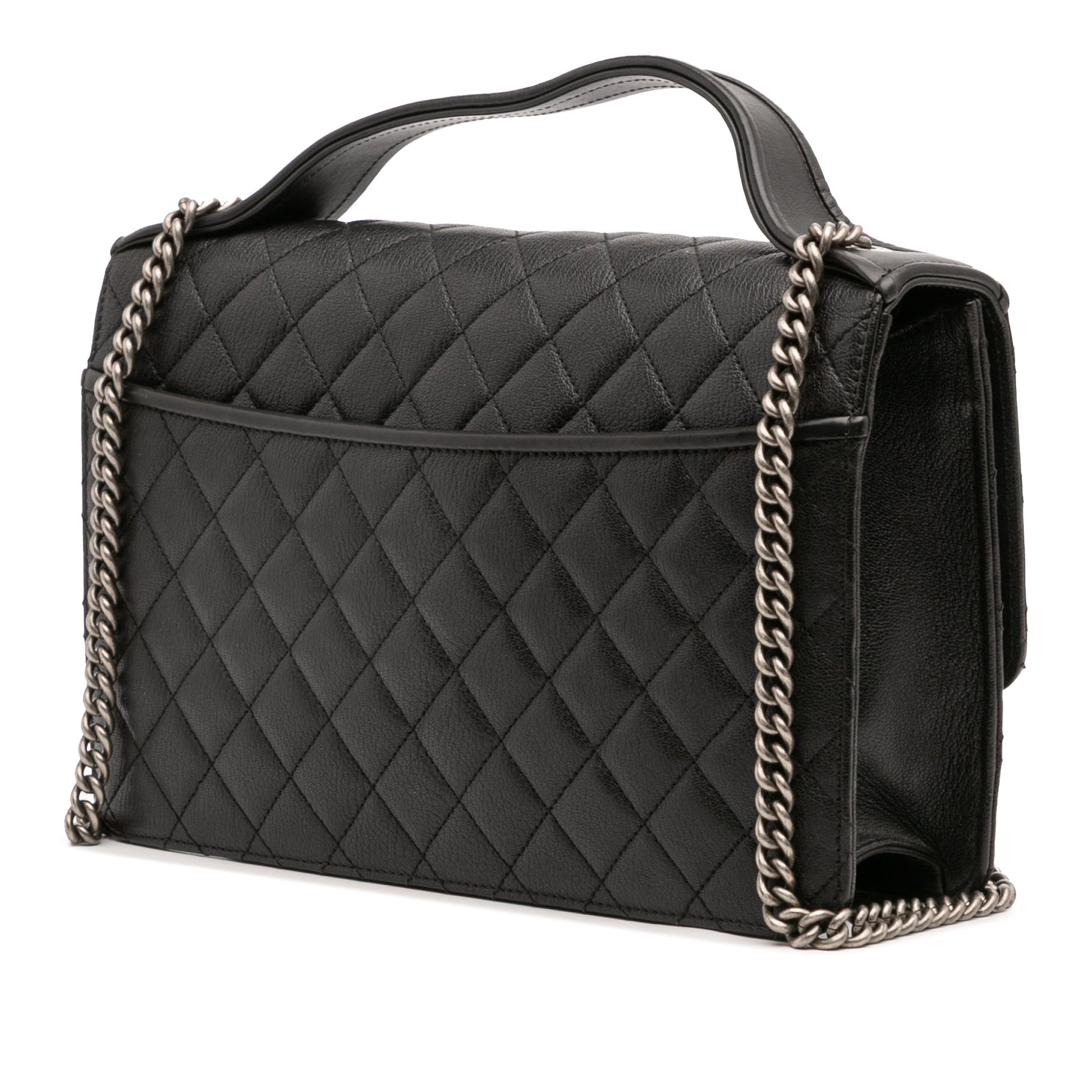 Chanel Medium Quilted Goatskin CC University Flap