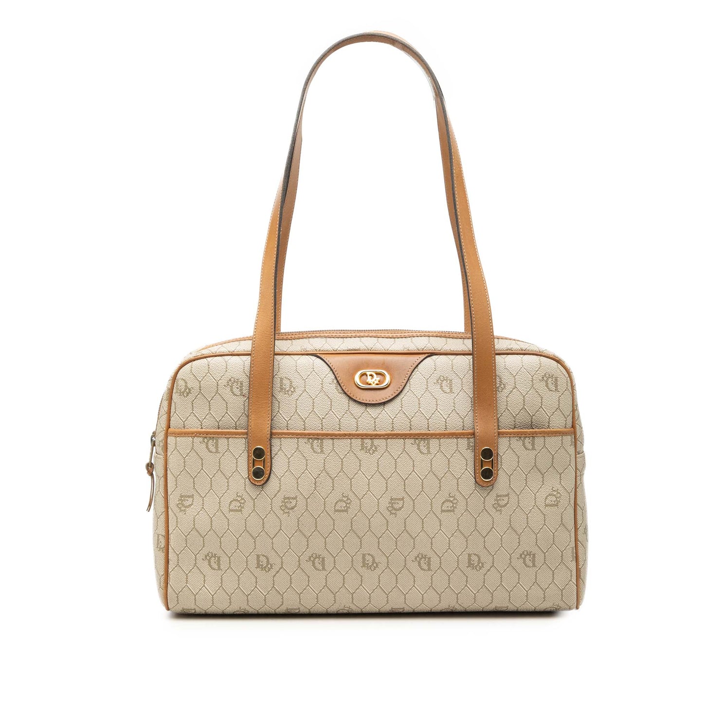 Dior Honeycomb Coated Canvas Shoulder Bag