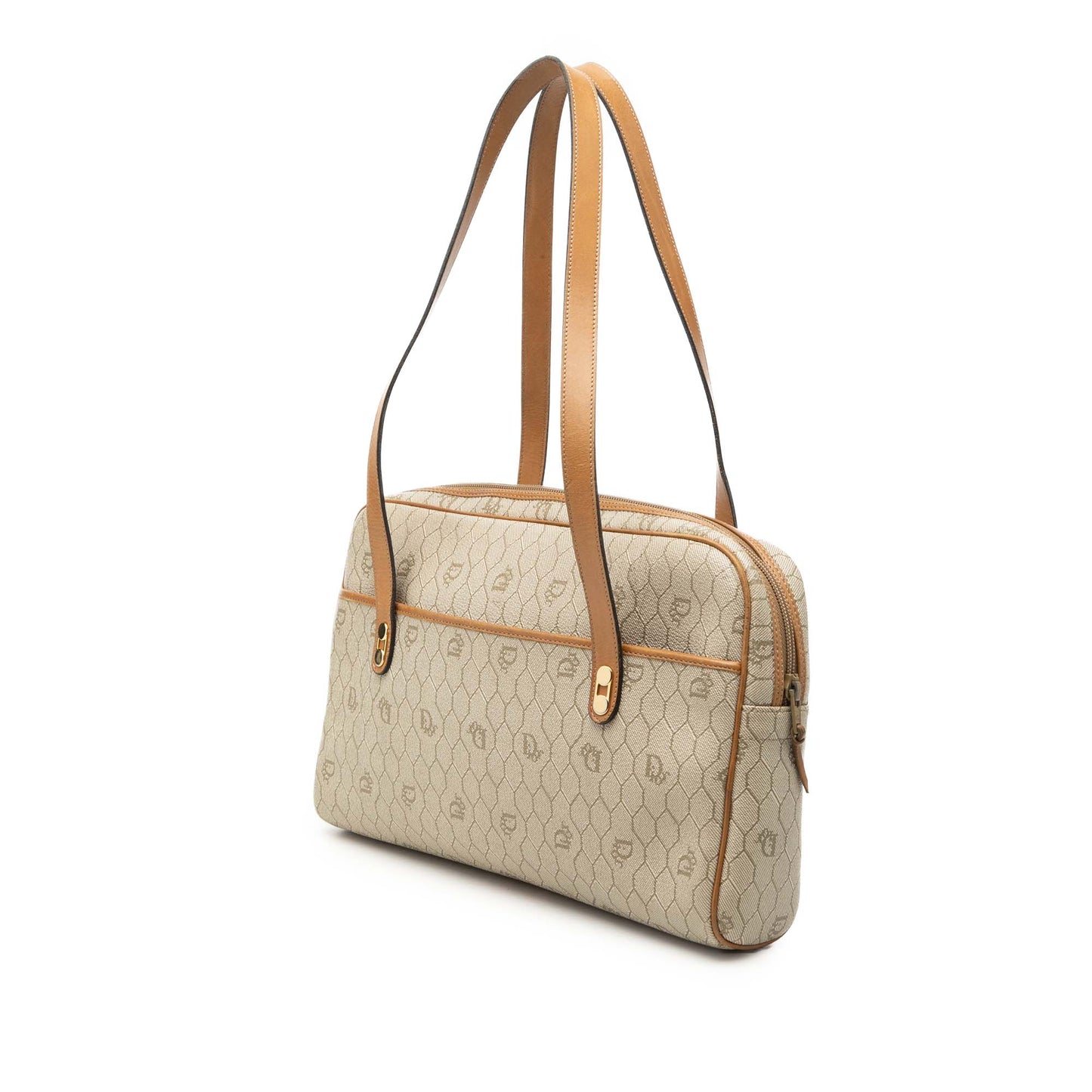 Dior Honeycomb Coated Canvas Shoulder Bag
