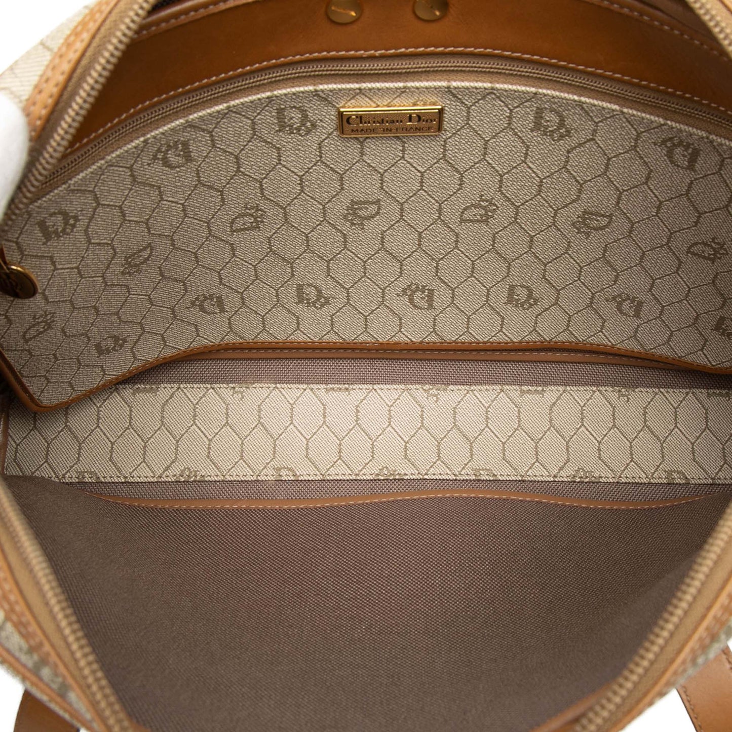 Dior Honeycomb Coated Canvas Shoulder Bag