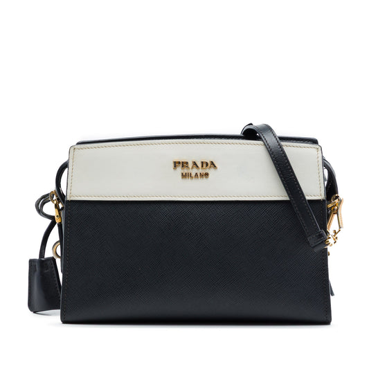 Prada Bicolor Saffiano and City Calf Esplanade Crossbody
