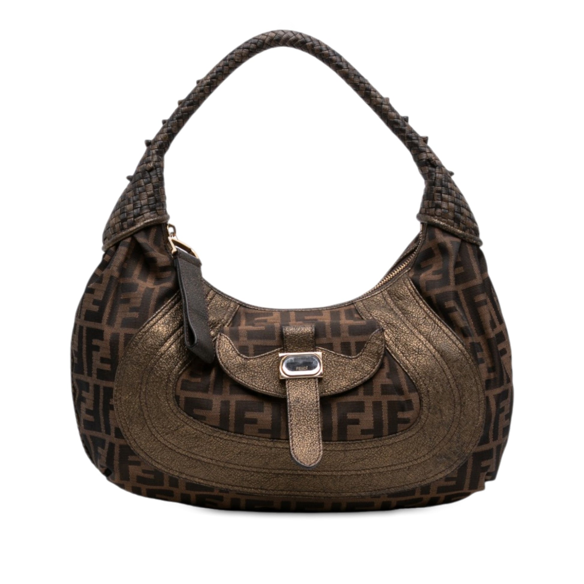 Fendi Zucca Canvas Spy Hobo